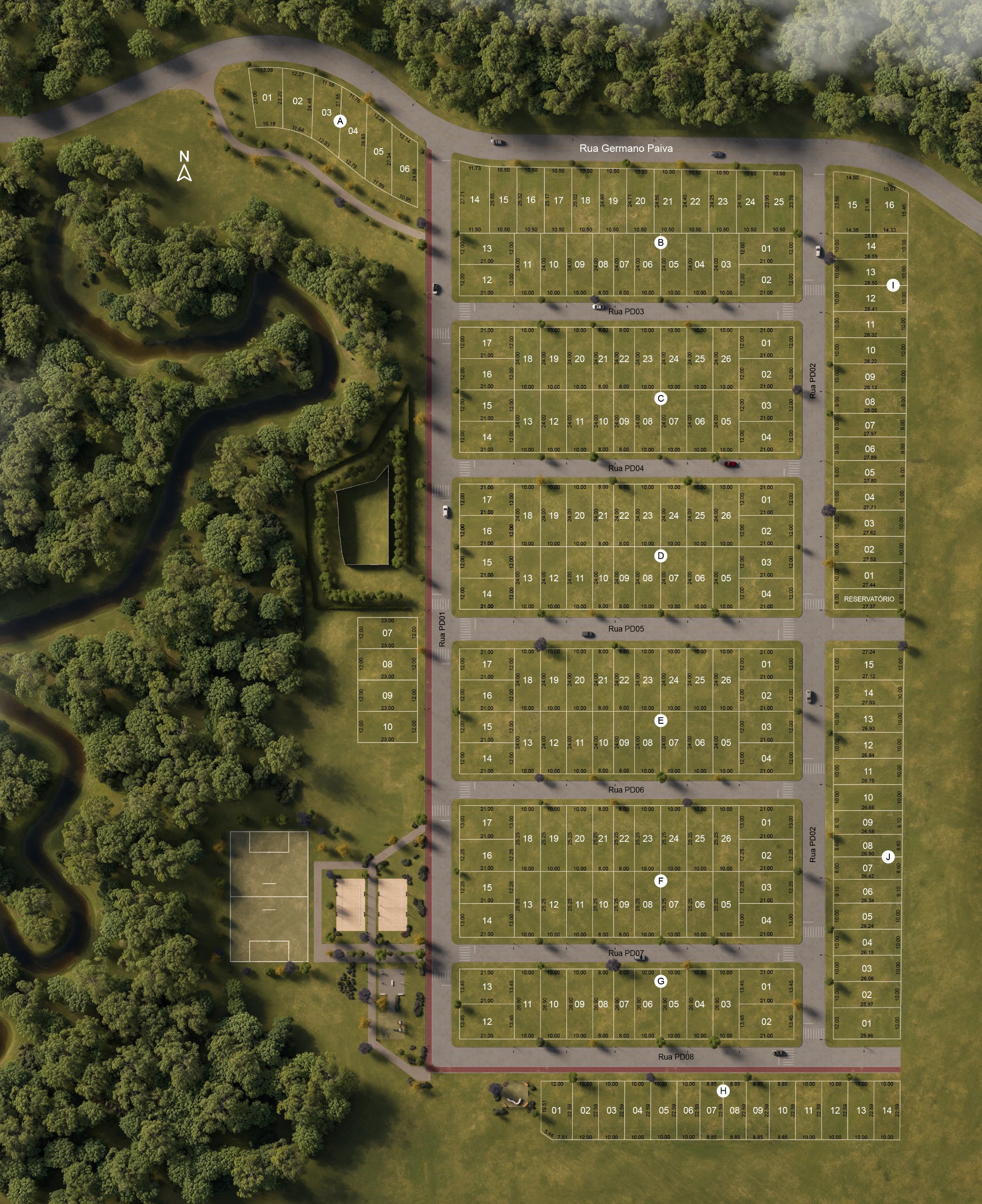 Vista dos Lotes Multiparque